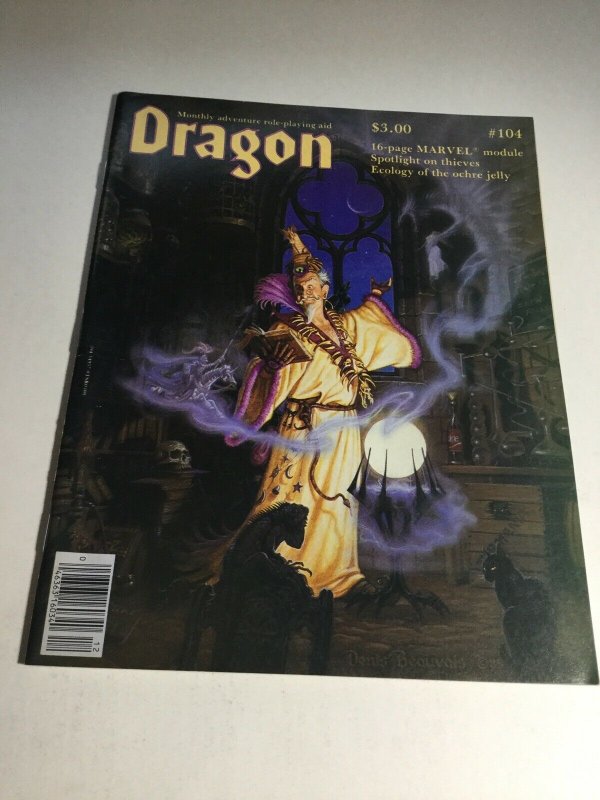 Dragon Magazine 104 Nm- Near Mint- 1985