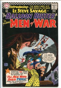 ALL-AMERICAN MEN OF WAR #114-1966-DC-BALLOON BUSTER-LT SAVAGE-BLACK COVER-vf