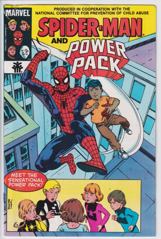 SPIDER-MAN AND POWER PACK #1 Giveaway (1984) Sharp VGF 5.0!