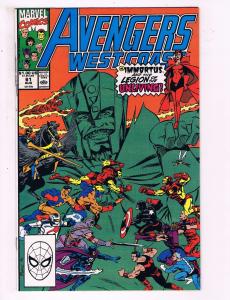 Avengers West Coast #61 VF Marvel Comics Comic Book Scarlet Witch DE13