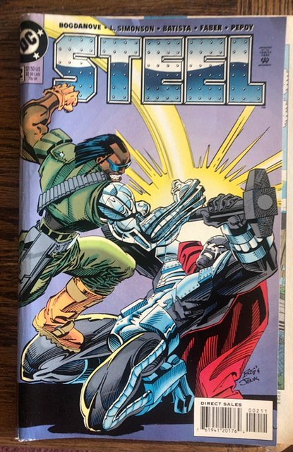 Steel Annual #1 (1994)w/steel 2 detached cvr reader