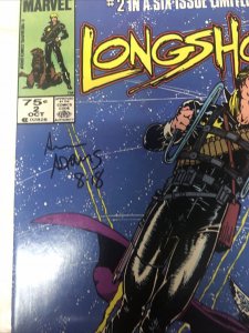 Longshot (1985) # 2 (VF/NM) Variant Signed Arthur Adams • Marvel Comics •Nocenti