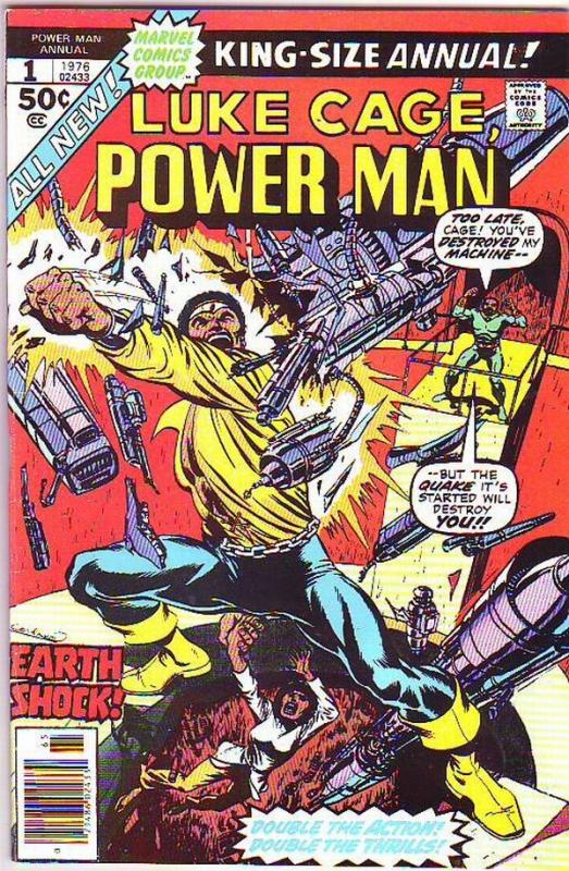 Luke Cage Power Man King-Size Annual #1 (Jan-76) NM- High-Grade Luke Cage