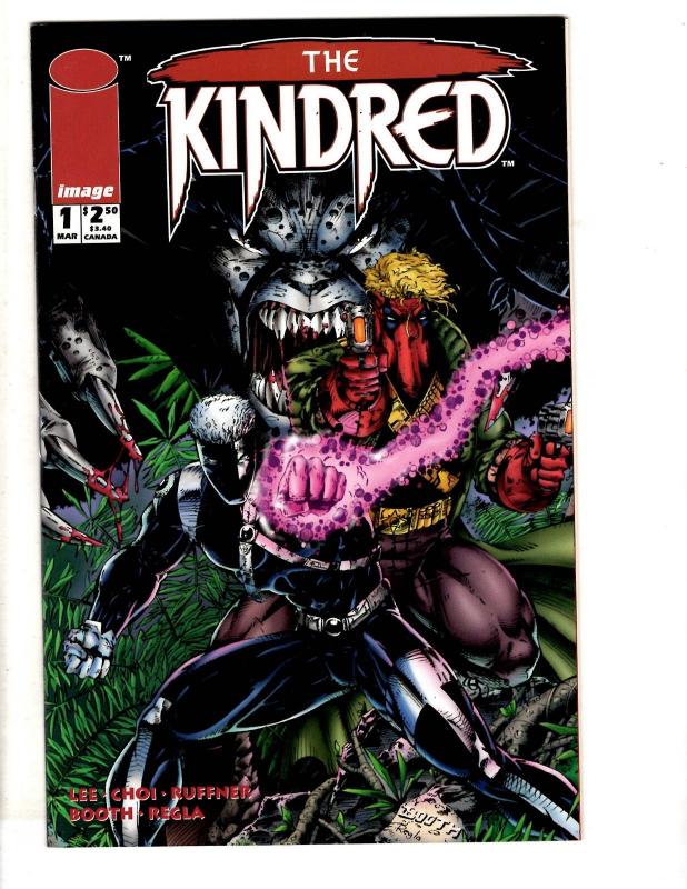 Lot Of 7 Image Comic Books Kindred 1 2 3 Union 1 Violator 1 Extreme New Men J295