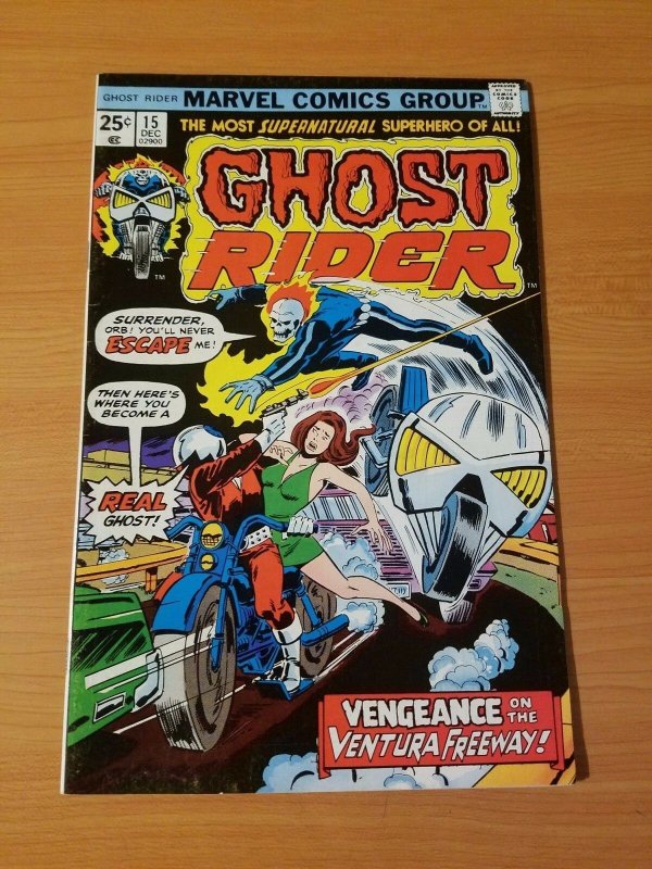 Ghost Rider #15 ~ VERY FINE - NEAR MINT NM ~ (1975, Marvel Comics)