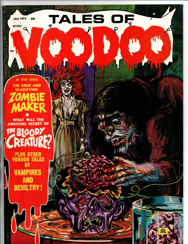 Tales of VooDoo vol.5 #1 - Eerie Magazine -Zombie - Vampire - Horror - 1972 - VF