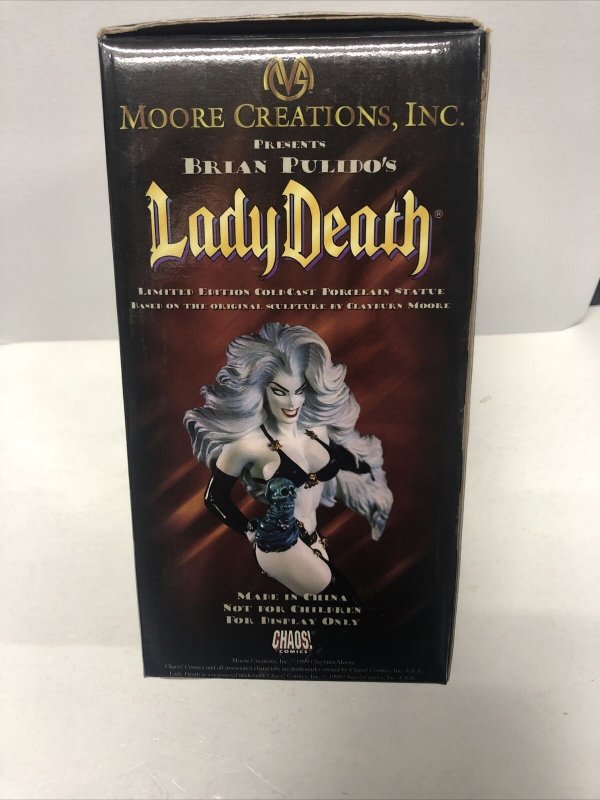 Lady Death Limited Edition (1999) 7 Statue  #1236/6666 | Chaos Comics| Moore