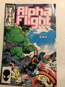 Alpha Flight #29 : Marvel 12/85 VG+; Mike Mignola Hulk cover