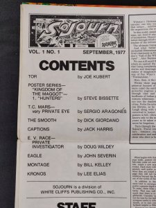 Sojourn #1 SEPT 1977 - Newspaper Format Comic - Signed 7x by Featured Artists.