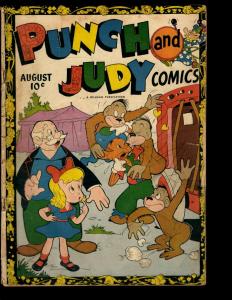 Punch & Judy Comics Vol. # 2 # 1 VG 1946 Golden Age Comic Book Hillman Pub. NE3