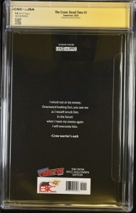 The Crow Dead Time #1 CGC 9.8 JSA Signed O'Barr NYCC Simmonds virgin variant