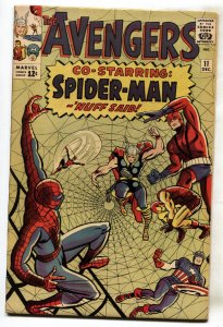 Avengers #11 comic book Spider-Man crossover Silver-age Marvel-1964 VF+