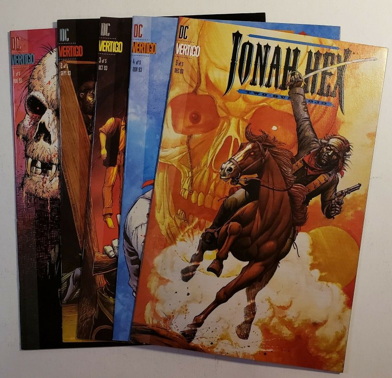 JONAH HEX TWO GUN MOJO COMPLETE SET #1-5 ~ NM ~ 1993 VERTIGO COMICS