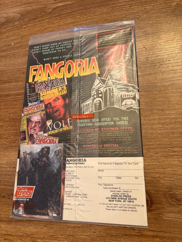 Mary Shelley's Frankstein # 2 NM Sealed Comic Book Topps Comics 7 J408