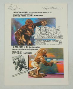 GOR-D8 #1 FN Garage Kit Comics signed by Wayne The Dane Hansen gorilla werewolf 