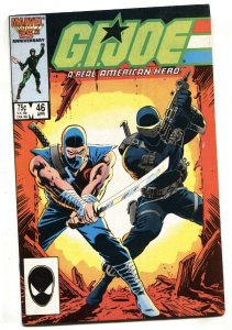 G.I. JOE, A Real American Hero #46 Storm Shadow/Snake Eyes cover-Comic book