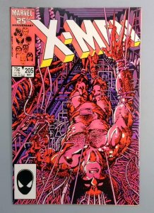 Uncanny X-Men #205 VF/NM Lady Deathstrike Marvel 1986 TW1