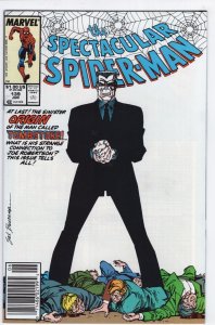 SPECTACULAR SPIDER-MAN #139 - 8.0 - WP  - Tombstone - Joe Robertson - Newstand