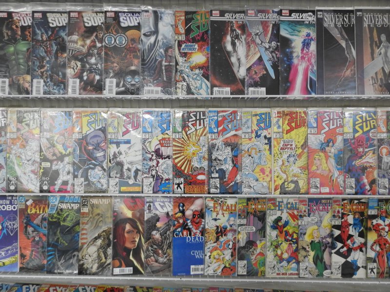 Huge Lot 160+ Comics W/ Spider-Man, Silver Surfer, Sub-Mariner+ Avg VF- Cond!