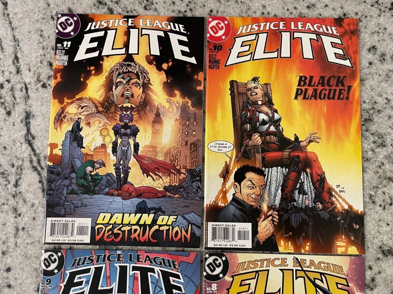 4 Justice League Elite DC Comic Books # 8 9 10 11 Batman Flash Superman 23 J855
