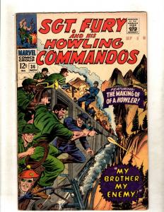 Sgt. Fury & His Howling Commandos # 36 FN Marvel Comic Book Hitler Nazis FM5