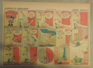 Donald Duck Sunday Page by Walt Disney from 6/30/1940 Half Page Size 
