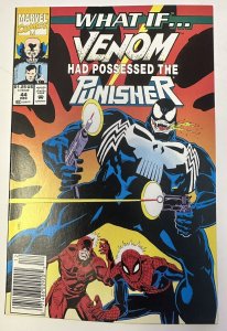 (1992) What If? #44 Venom possesses Punisher NEWSSTAND Variant Cover