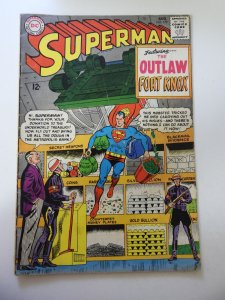 Superman #179 (1965) GD Cond centerfold detached, 1/2 Spine split