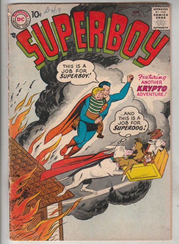 Superboy #56 (Apr-57) VG/FN Affordable-Grade Superboy