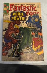 Fantastic Four #60 (1967)the peril the power spine split 1/2 inch foxxing/Stains