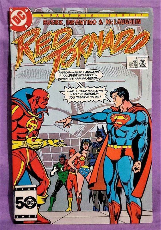 RED TORNADO #1 - 4 Carmine Infantino Kurt Busiek (DC 1985)