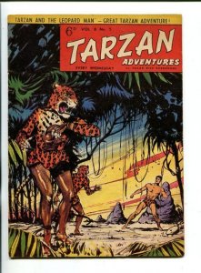 TARZAN ADVENTURES--VOL 8 #5-1958-TARZAN AND THE LEOPARD MAN--SCI-FI-vg