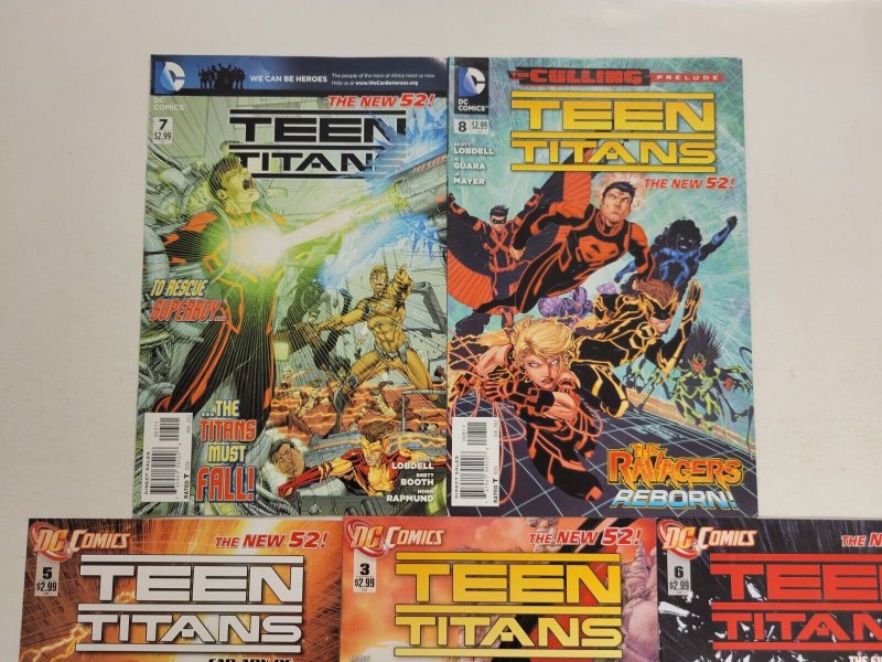 5 Teen Titans DC Comic Books #3 5 6 7 8 New 52 69 TJ19