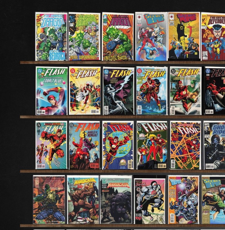 Huge Lot 150+ Comics with The Flash, Secret Weapons, Freex & More!