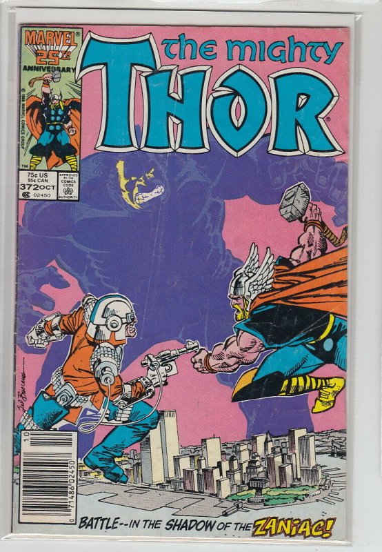 THOR (1966 MARVEL) #372 VG A07514