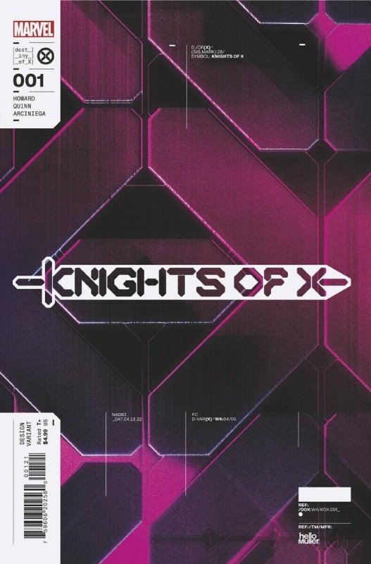 KNIGHTS OF X 1 MULLER DESIGN VARIANT (NEAR MINT) 