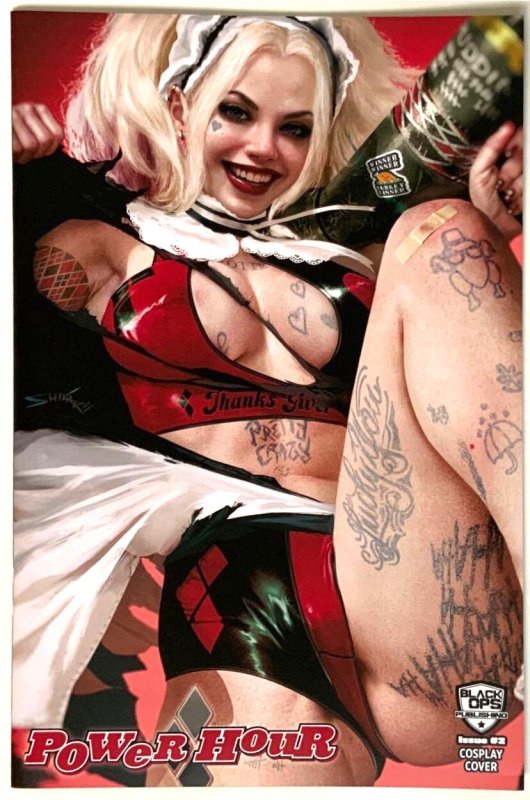 POWER HOUR #2 SHIKARII HARLEY QUINN SHIKARII VARIANT NICE/BIKINI/TOPLESS SET NM.
