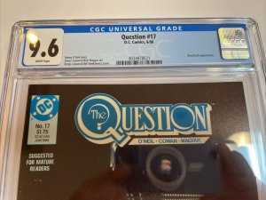 Question (1988) # 17 (CGC 9.6 WP) 1st App Rorschach Watchmen