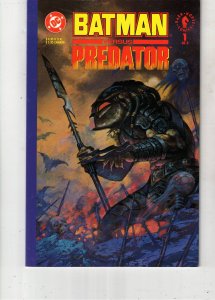 Batman versus Predator #1 Predator Cover (1991) Rare Flipped Cover NM 1st iss