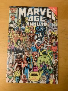 MARVEL AGE ANNUAL 2 COMIC BOOK 1986 X MEN AVENGERS SPIDER MAN GIANT SIZE