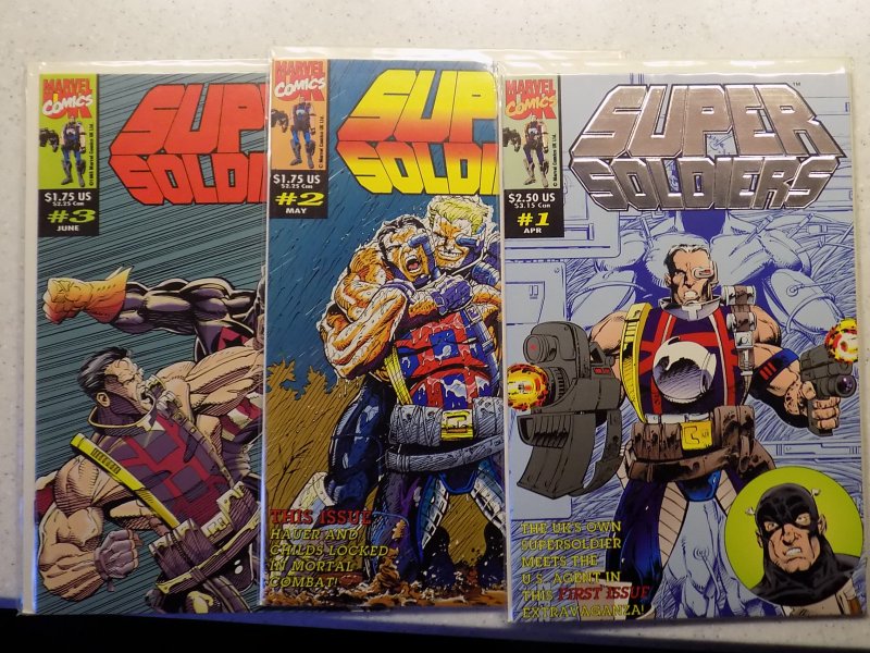 SUPER SOLDIER # 1-3 MARVEL COMPLETE SET VF/NM READ AD FOR SAVINGS