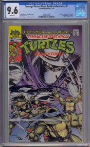 TEENAGE MUTANT NINJA TURTLES ADVENTURES #1 CGC 9.6 WHITE PAGES