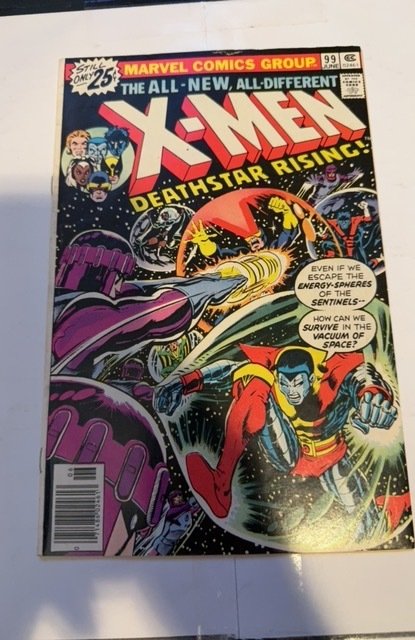 The X-Men #99 (1976) Deathstar rising- Sentinels battle