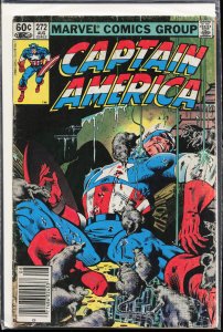 Captain America #272 Newsstand Edition (1982) Captain America [Key Issue]