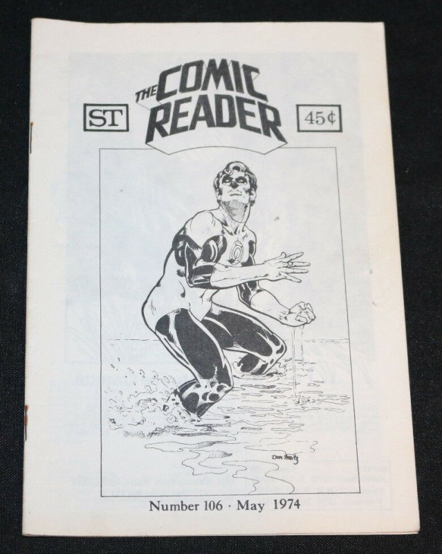 1974 May The Comic Reader Fanzine #106 Green Lantern Cover FVF