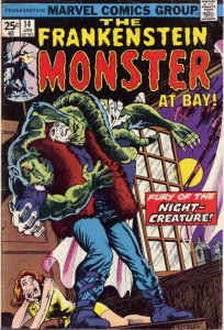 Frankenstein (The Monster Of ) #14 (with Marvel Value Stamp) VG ; Marvel | low g