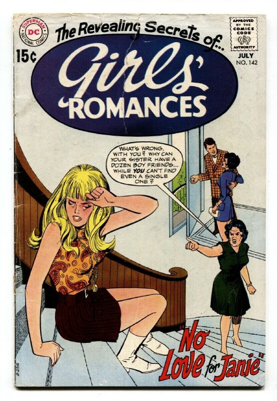 GIRLS' ROMANCES #142-D.C. ROMANCE-SILVER AGE comic book