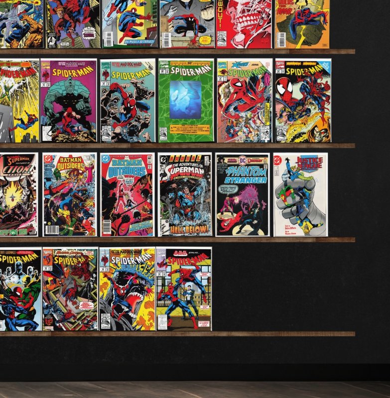 Huge Lot 150+ Comics with Spider-Man 2099, Spider-Man, X-Force & More!