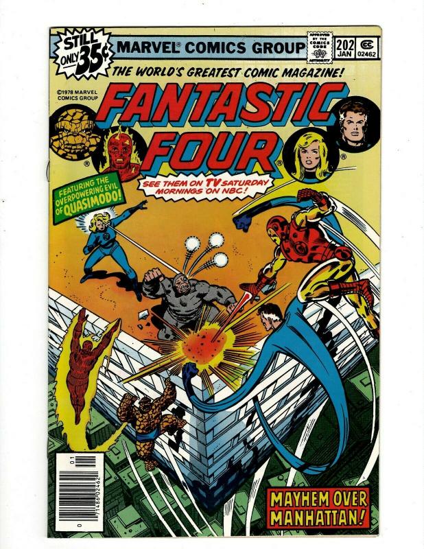 Lot of 8 Fantastic Four Marvel Comic Books #202 203 204 205 206 207 208 209 GK18