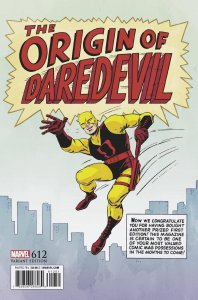 (2018) DAREDEVIL #612 1:200 BILL EVERETT REMASTERED VARIANT COVER! LAST ISSUE